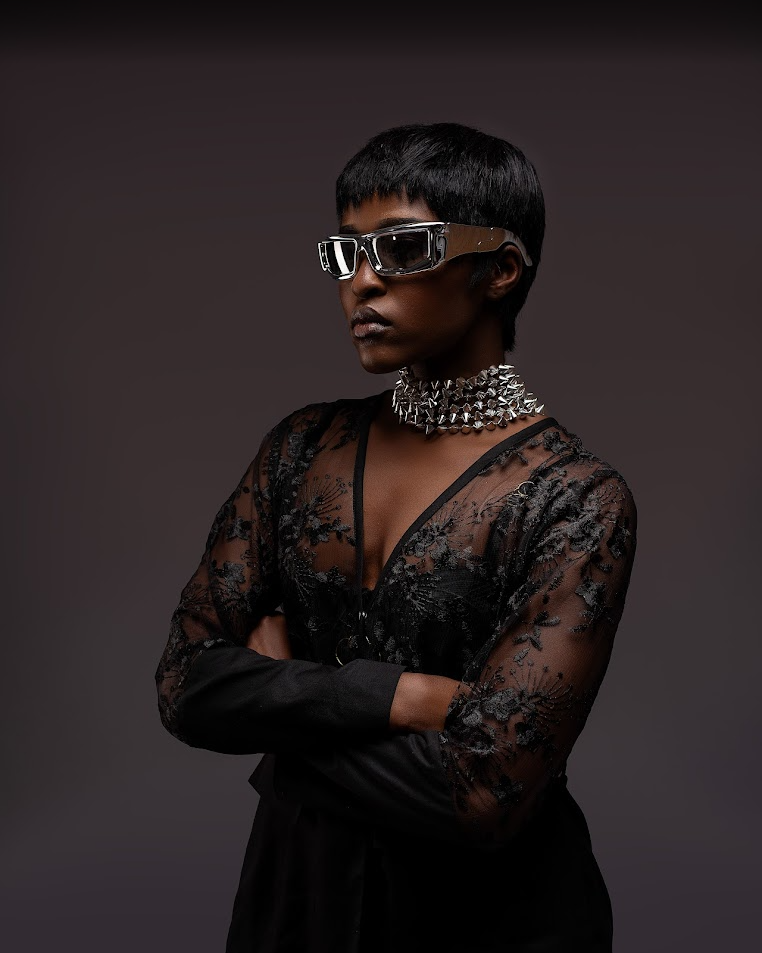 Sheer Lace Blazer and Fringe Trouser Set