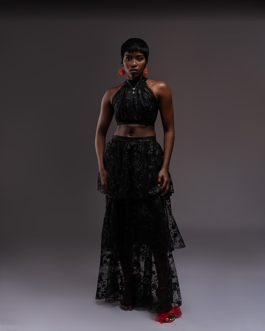 Black elegant 2 pieces