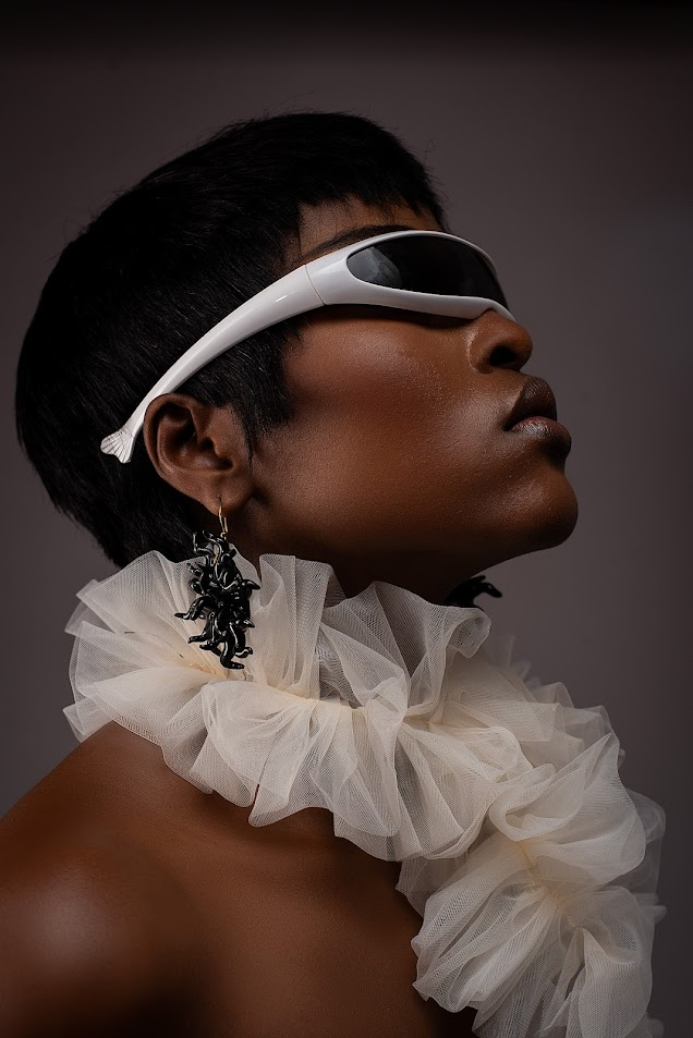 Azure Bloom Statement Earrings