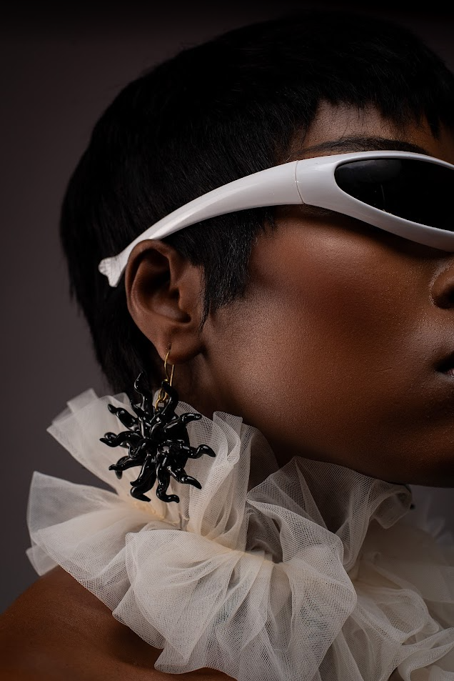 Azure Bloom Statement Earrings